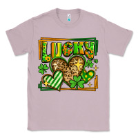 Lilac lucky st patricks day hearts Classic Tee - LillyAllenDesigns