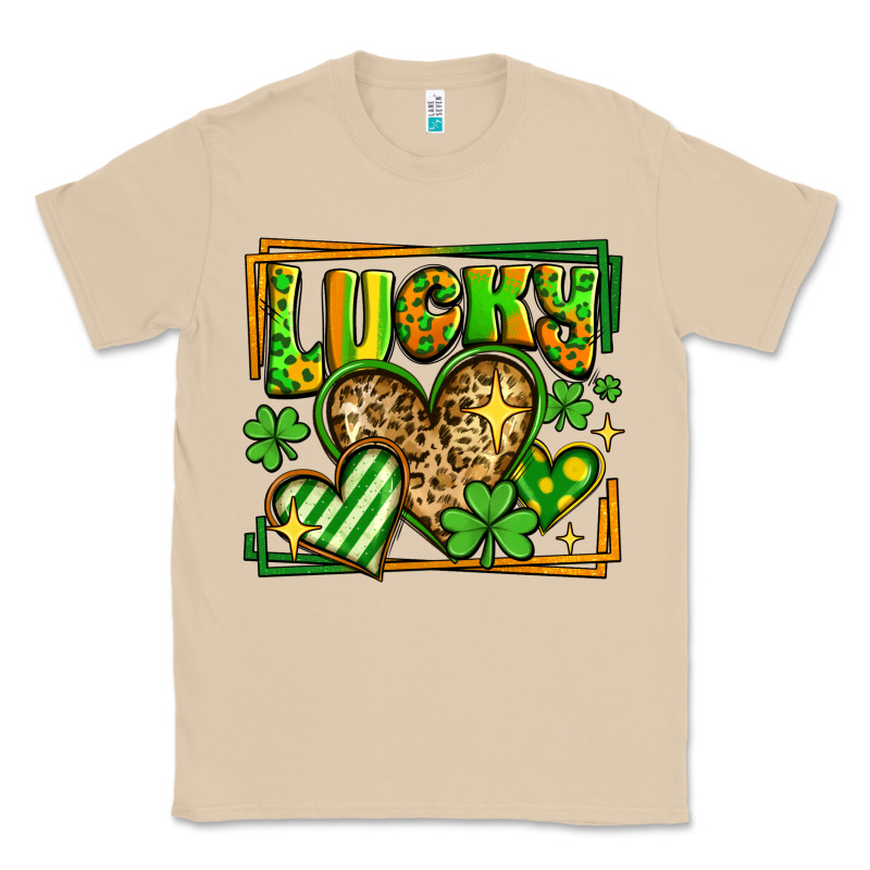 Lucky St Patricks Day Hearts Classic Tee by LillyAllenDesigns | Teevron