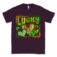 Plum lucky st patricks day hearts Classic Tee - LillyAllenDesigns