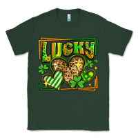 Sports Green lucky st patricks day hearts Classic Tee - LillyAllenDesigns