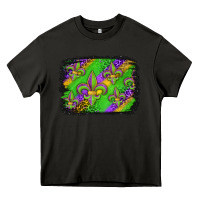 Asphalt mardi gras fleur de lis background Heavy Core Tee - Jasminsmagicworld