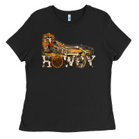 Black howdy killer Ladies Tee - NancyCooperArtShop