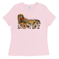 Bubblegum Pink howdy killer Ladies Tee - NancyCooperArtShop