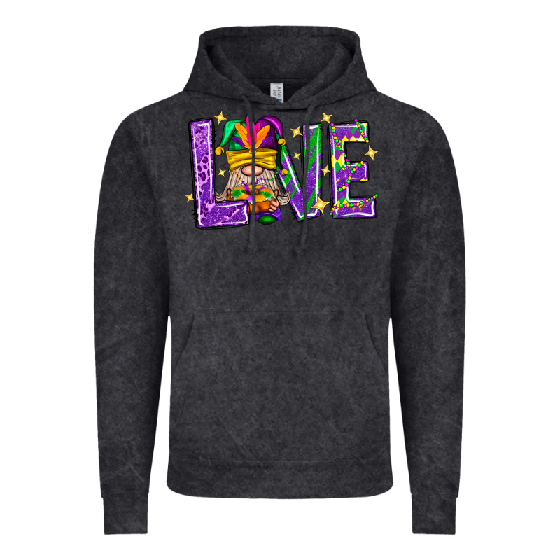 Mardi Gras Love With Gnome Vintage Hoodie by BundleAndBundleShop | Teevron