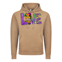 Vintage Coffee Mardi Gras Love With Gnome Vintage Hoodie - BundleAndBundleShop