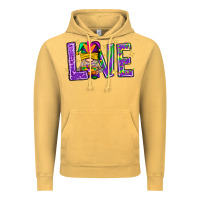 Vintage Mustard Mardi Gras Love With Gnome Vintage Hoodie - BundleAndBundleShop