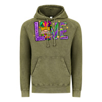 Vintage Olive Mardi Gras Love With Gnome Vintage Hoodie - BundleAndBundleShop