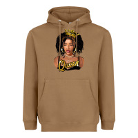 Toasted Coconut black queen Heavyweight Hoodie - FaDigitalArtStudio