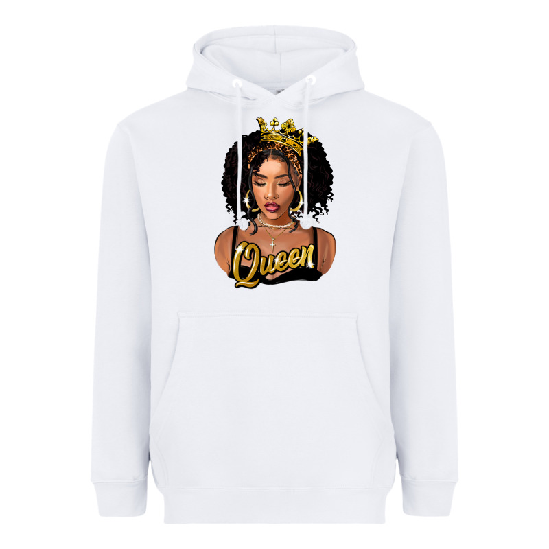 Black Queen Heavyweight Hoodie by FaDigitalArtStudio | Teevron