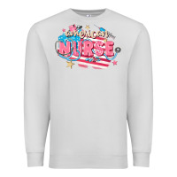 Dove Grey American Nurse Premium Sweatshirt - FaDigitalArtStudio