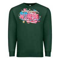 Sports Green American Nurse Premium Sweatshirt - FaDigitalArtStudio