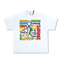 White name puzzle ribbon of inspiration Urban Heavy Tee - LillyAllenDesigns