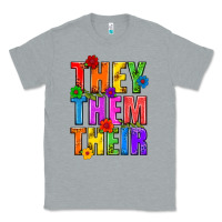 Heather Grey They Them Their Pride LGBTQ Classic Tee - BundleAndBundleShop