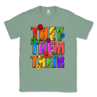 Sage They Them Their Pride LGBTQ Classic Tee - BundleAndBundleShop