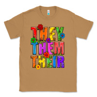 Toasted Coconut They Them Their Pride LGBTQ Classic Tee - BundleAndBundleShop