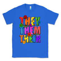 True Royal They Them Their Pride LGBTQ Classic Tee - BundleAndBundleShop