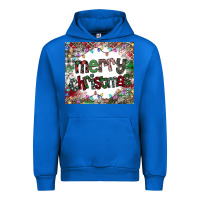 Cobalt merry Christmas Urban Hoodie - CowhideDigitalArt