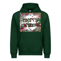 Forest Green merry Christmas Urban Hoodie - CowhideDigitalArt