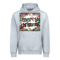 Heather Grey merry Christmas Urban Hoodie - CowhideDigitalArt
