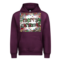 Mauve Wine merry Christmas Urban Hoodie - CowhideDigitalArt