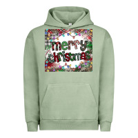 Pigment Oil Green merry Christmas Urban Hoodie - CowhideDigitalArt