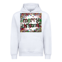 White merry Christmas Urban Hoodie - CowhideDigitalArt