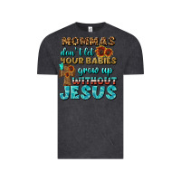 Vintage Black Mommas Don't Let Your Babies Grow  Up Without Jesus Vintage Tee - BundleAndBundleShop
