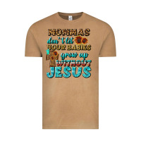 Vintage Camel Mommas Don't Let Your Babies Grow  Up Without Jesus Vintage Tee - BundleAndBundleShop