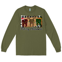 Army Green Merry Christmas Teeth Long Sleeve Tee - Bettercallsaul