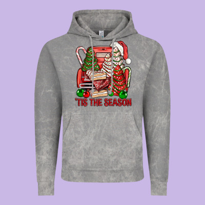 Tis The Season Christmas Cakes Truck Vintage Hoodie Designed By Bundleandbundleshop