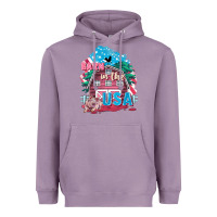 Lavender Barn in the USA Heavyweight Hoodie - FaDigitalArtStudio