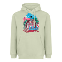 Matcha Barn in the USA Heavyweight Hoodie - FaDigitalArtStudio