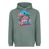 Sage Barn in the USA Heavyweight Hoodie - FaDigitalArtStudio