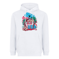 White Barn in the USA Heavyweight Hoodie - FaDigitalArtStudio