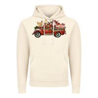 Vintage Artic christmas truck with farm animals Vintage Hoodie - RanaPortraitStore