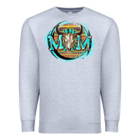 Heather Grey Aztec mom Mother's Day Premium Sweatshirt - FaDigitalArtStudio