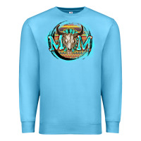 Ocean Blue Aztec mom Mother's Day Premium Sweatshirt - FaDigitalArtStudio