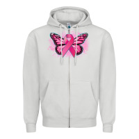 Dove Grey Cancer ribbon butterfly Cancer Awareness Zipper Hoodie - HowdyJamesFarm