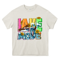 Cream Lake mode summer Heavy Core Tee - NancyCooperArtShop