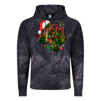 Cloud Black Christmas Western Texas Map Vintage Hoodie - BundleAndBundleShop