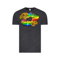 Vintage Black Lgbtq Pride Rainbow Lips Vintage Tee - BundleAndBundleShop