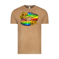 Lgbtq Pride Rainbow Lips Vintage Tee | Teevron