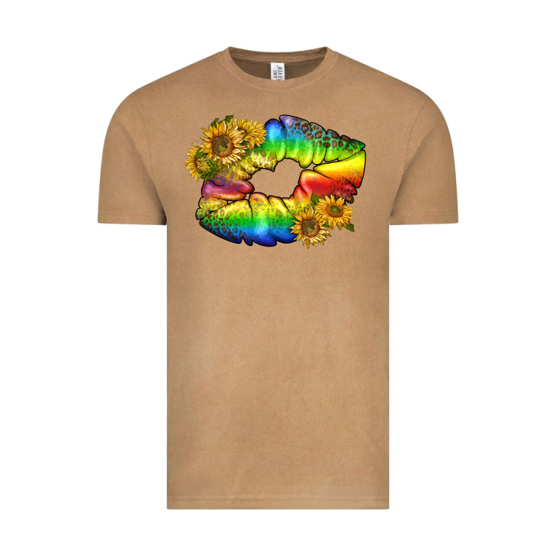 Lgbtq Pride Rainbow Lips Vintage Tee by BundleAndBundleShop | Teevron