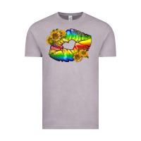 Vintage Zinc Lgbtq Pride Rainbow Lips Vintage Tee - BundleAndBundleShop