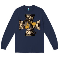 Navy Leopard Bucking Bronco Long Sleeve Tee - Bettercallsaul