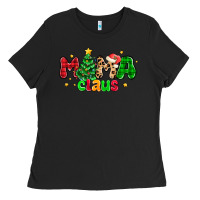 Black mama claus Ladies Tee - NancyCooperArtShop