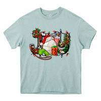 Arona joy with volleyball and santa's hat Heavy Core Tee - AdoDesignShop