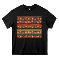 Black Christmas lights serape Heavy Core Tee - BarkalooDesign