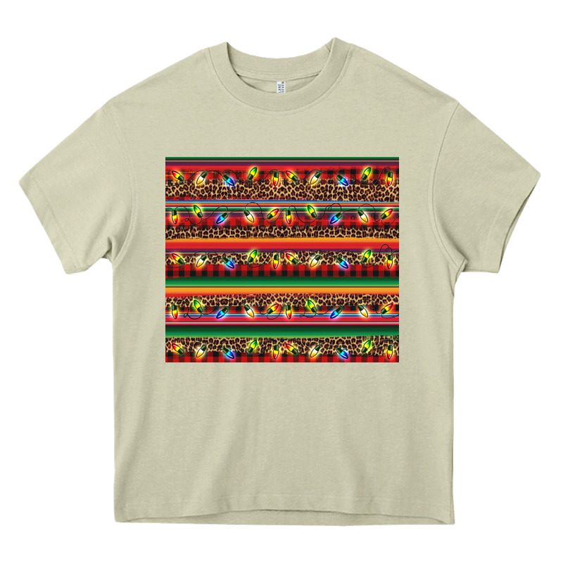 Christmas Lights Serape Heavy Core Tee by BarkalooDesign | Teevron