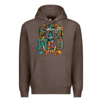 Coffee western wild soul Premium Hoodie - OliviaCreatesArt